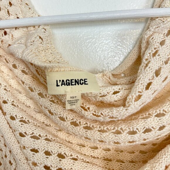 L'AGENCE Sammy Tank & Shawl in Ecru Size X-Small - Picture 5 of 11